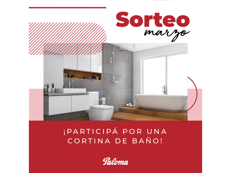 SORTEO DEL MES DE MARZO: PARTICIP DEL SORTEO DE UNA CORTINA DE BAO EN NUESTRAS REDES SOCIALES!!