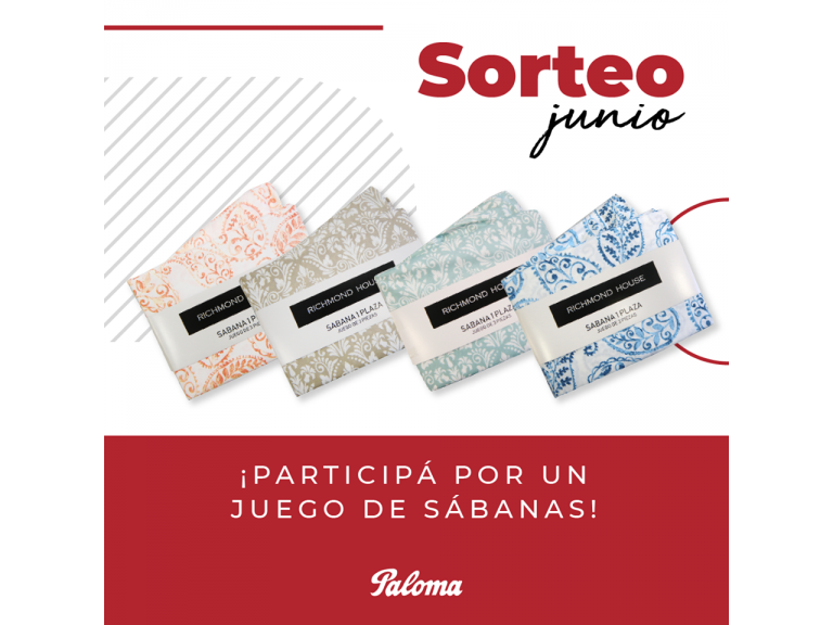 SORTEO DEL MES DE JUNIO: PARTICIP DEL SORTEO DE UN JUEGO DE SBANAS EN NUESTRAS REDES SOCIALES!!