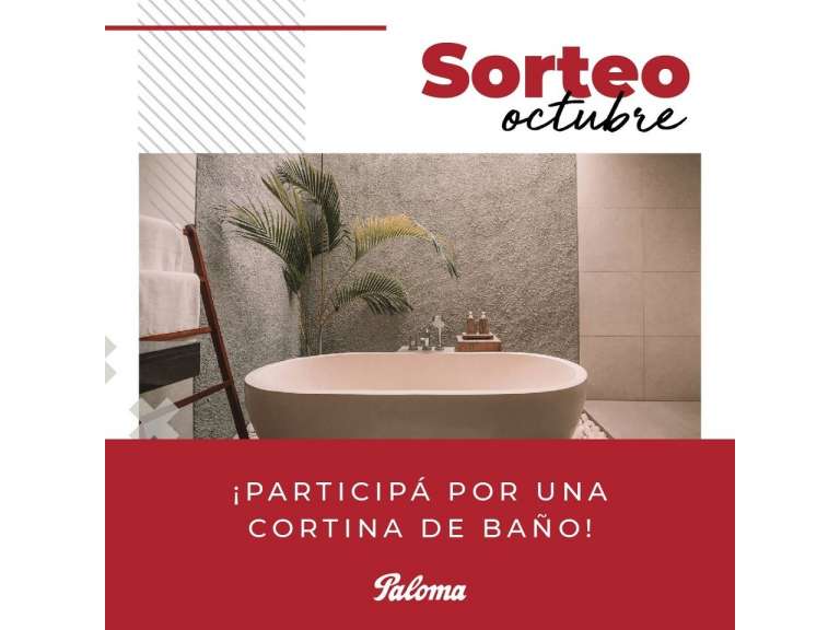 SORTEO DEL MES DE OCTUBRE: PARTICIP DEL SORTEO DE UNA CORTINA DE BAO EN NUESTRAS REDES SOCIALES!!