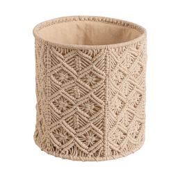 CANASTO MACRAME SANDY 30X30X32CM